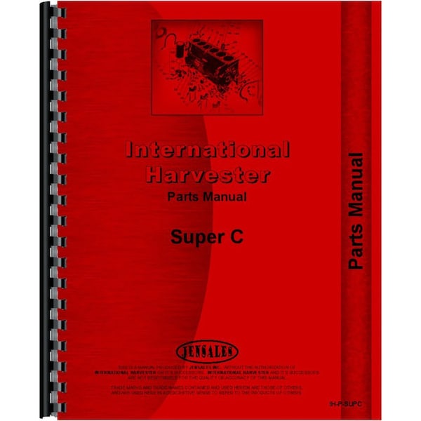 Aftermarket Parts Manual For Farmall International Harvester C Tractor 1951 to 1954 RAP75005 - main